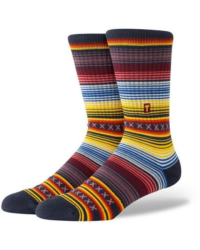 Acapulco crew socks on foot
