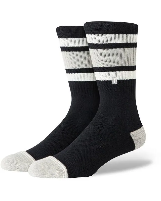 Tradition crew socks on foot